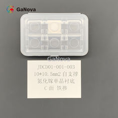 10*10.5mm2 C-Yüz Fe-Doped SI-Tip Özgür Kalkan GaN Tek Kristal Altyapı Makro Kusur yoğunluğu 0cm−2 TTV ≤ 10 μm Direnci 106 Ω·Cm RF Aygıtları Wafer