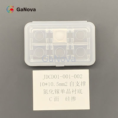 10*10.5mm2 GaN Tek Kristal Yüzey Kalınlığı 350 ±25 µm TTV ≤ 10 µm