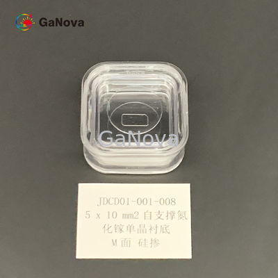 5*10mm2 M-Yüzü Katkısız N-Tipi Bağımsız GaN Tek Kristal Substrat Direnci &lt; 0,05 Ω·cm Güç Cihazı/Lazer