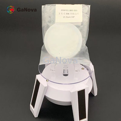 2 İnç Yarı Yalıtımlı AIN Safir Tek Kristal Gofret C Düzlemi