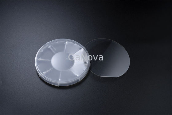 Safir SSP Kalınlığı 5um - 6um Üzerinde 100mm 4 İnç Mavi LED GaN Epitaksiyel Gofret